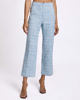 ROMA Straight Leg Ankle Pant in Modern Tweed
