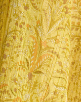 MALIA Long Sleeve Dress with Skirt Side Ruffle in Printed Georgette