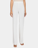 MARTINA Straight Leg Pant with Side Zipper in Techno Crepe