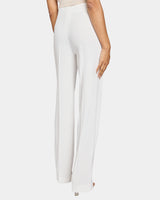 MARTINA Straight Leg Pant with Side Zipper in Techno Crepe