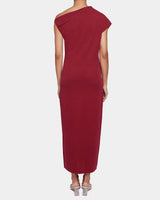 IMOGEN Off-Shoulder Bodycon Midi Knit Cotton Dress