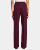DELLA Straight Leg Pants with Slanted Pockets in Soft Stretch Crepe