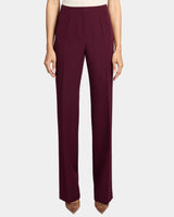 DELLA Straight Leg Pants with Slanted Pockets in Soft Stretch Crepe