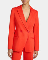 ROWAN Double Breasted Two-Button Jacket in Stretch Cotton