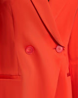 ROWAN Double Breasted Two-Button Jacket in Stretch Cotton