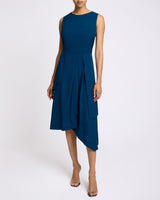 MADDY Multi-Panel Asymmetric Silk Dress