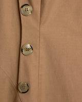 BECCA Sleeveless Asymmetric Sheath Dress in Stretch Cotton