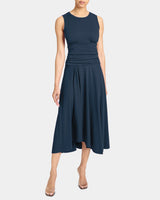 JOSIE Sleeveless Midi Dress in Cotton Blend