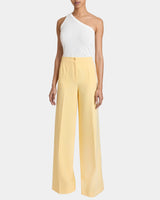 LILY Wide Leg Pants with Slanted Side Pockets in Soft Stretch Crepe