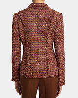 TRISH Jacket with Fringe Detail in Luxury Tweed