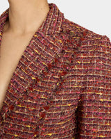 TRISH Jacket with Fringe Detail in Luxury Tweed