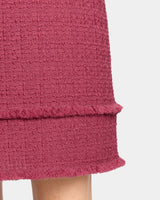 ARETHA Sleeveless Shift Tweed Dress