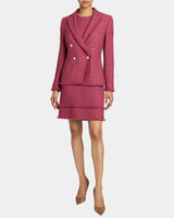 ARETHA Sleeveless Shift Tweed Dress