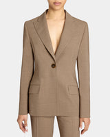 JESS Single Button Jacket in Stretch Wool