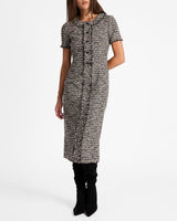 CASS Midi Sheath Dress in Modern Tweed