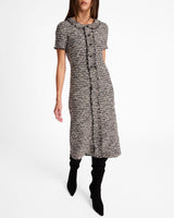 CASS Midi Sheath Dress in Modern Tweed