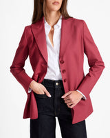 FREYA Three Button Jacket in Stretch Wool