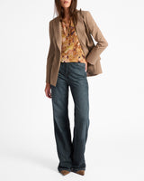 JESS Single Button Jacket in Stretch Wool