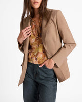 JESS Single Button Jacket in Stretch Wool