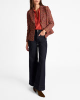 TRISH Jacket with Fringe Detail in Luxury Tweed