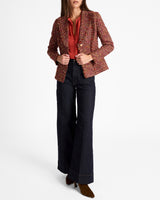 TRISH Jacket with Fringe Detail in Luxury Tweed
