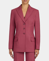FREYA Three Button Jacket in Stretch Wool