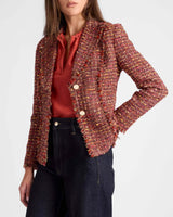 TRISH Jacket with Fringe Detail in Luxury Tweed