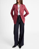 FREYA Three Button Jacket in Stretch Wool