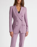 PACO Double-Breasted Six-Button Jacket in Wool Stretch.