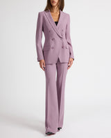 PACO Double-Breasted Six-Button Jacket in Wool Stretch.