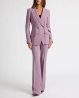PACO Double-Breasted Six-Button Jacket in Wool Stretch.