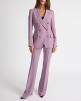 PACO Double-Breasted Six-Button Jacket in Wool Stretch.