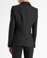 QUINN Double Breasted Jacket in Virgin Wool Stretch