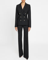 BETH Flared Pant in Virgin Wool Stretch