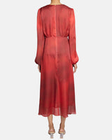 IMANI Midi Dress in Ombre Polka Dot Printed Georgette