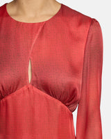 IMANI Midi Dress in Ombre Polka Dot Printed Georgette