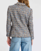TARA Collared Jacket in Cotton Blend Tweed