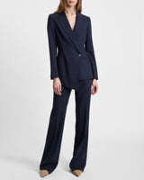 MARA Asymmetrical Blazer in Virgin Wool Stretch