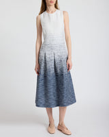 KEELY Sleeveless Midi Dress in Modern Ombre Tweed