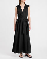 NIU Cap Sleeve Maxi Cotton Dress