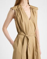 NIU Cap Sleeve Maxi Cotton Dress