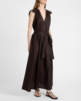 NIU Cap Sleeve Maxi Cotton Dress