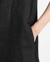 JACLYN Sleeveless Shift Linen Dress