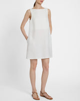 JACLYN Sleeveless Shift Linen Dress