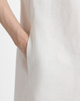 JACLYN Sleeveless Shift Linen Dress