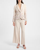 THEA Wide Leg Cropped Pant in Soft Stretch Crepe