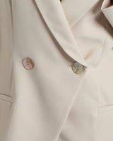 ROWAN Double Breasted Blazer in Soft Stretch Crepe