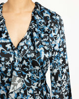 SYDNEY Long Sleeve Floral Ruffle Blouse