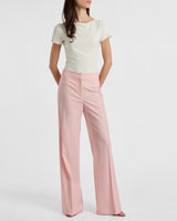 CAMILA Wide Leg Pants in Tropical Wool Stretch