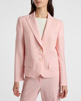 JODIE Two-Button Blazer in Tropical Wool Stretch